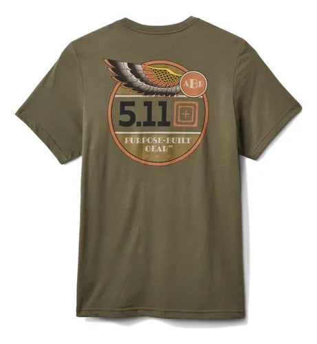 Playera 5.11 Pbg Crest Manga Corta Casual Estilo Original