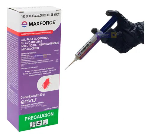 Caja 24pzas Maxforce Gel Envu 30gr Veneno mata Cucarachas