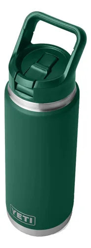 Termo Yeti Rambler 26oz Straw Bottle Tapa Con Popote 769 Ml