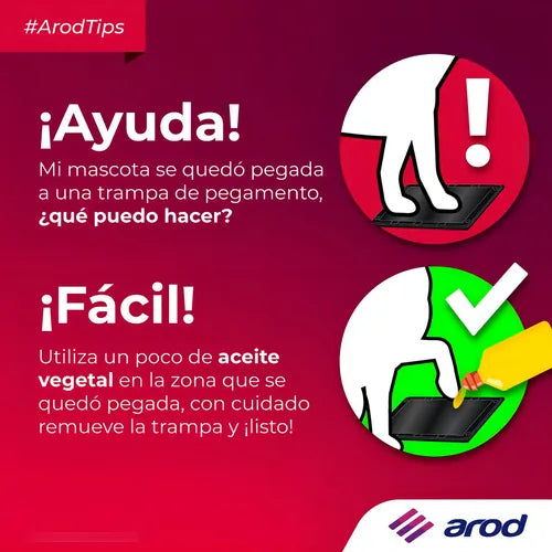 Trampa Pegamento Ratones Ratas Gomaton Arod Roedores 2 Pzas