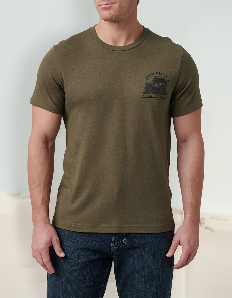 Playera 5.11 Natures Overlandr Verde Casual Cómoda T. Unica
