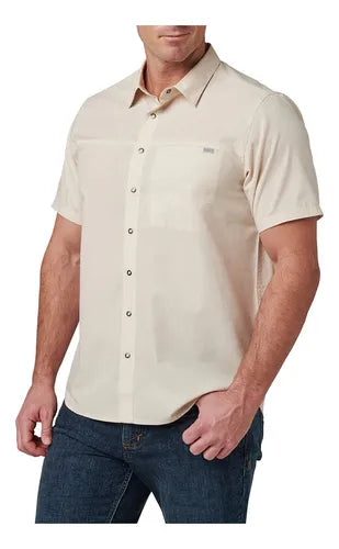 Camisa Wyatt M/c Gris Claro 5.11 Tactical Original Casual
