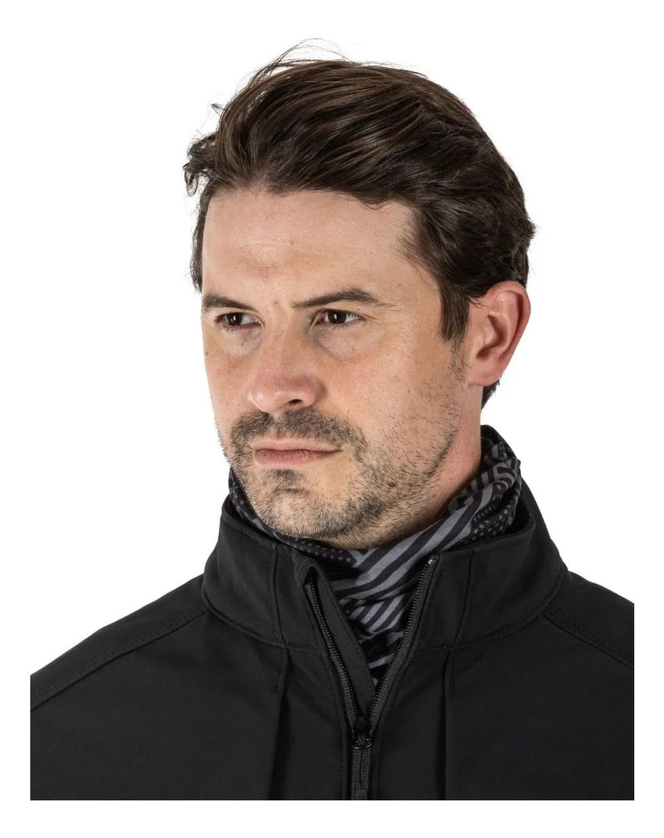 Coipa Tactica Halo 5.11 Bufanda Pasamontaña Balaclava Frio Color Verde Oscuro Diseño De La Tela Stealth Black Talla Unitalla