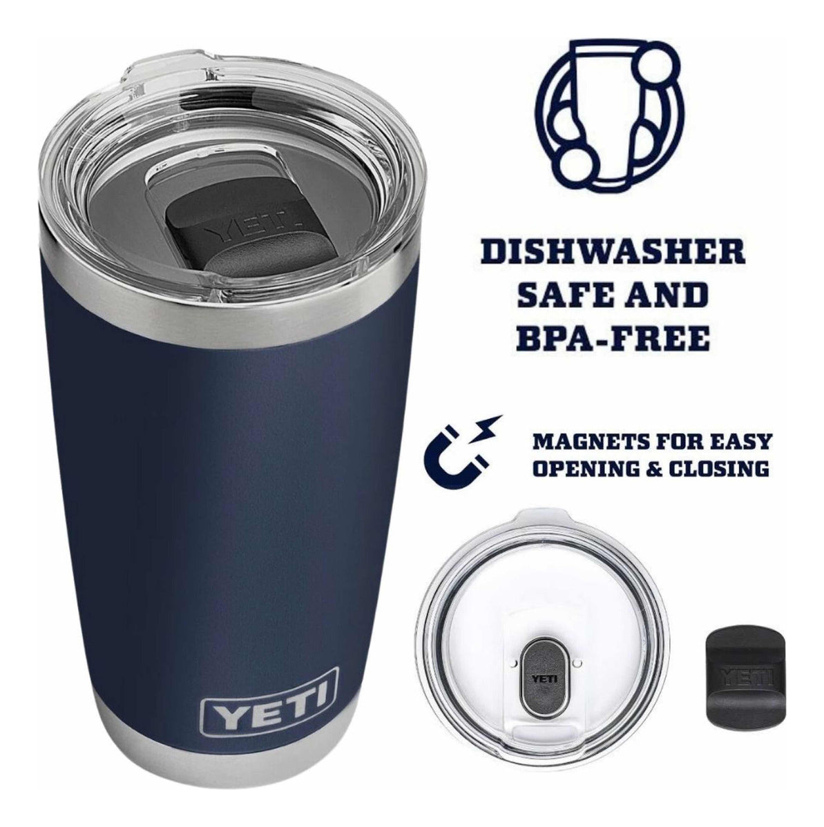 Yeti 20oz Magslider Lid Insulated Tumbler | Navy
