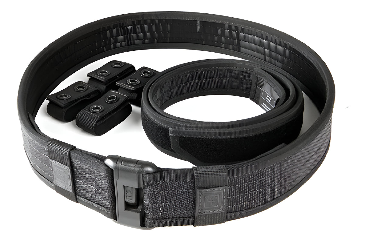 Fajilla Tactica Militar Sierra Bravo Marca 5.11 Color Negro Diseño De La Tela Lisa Talla Xg