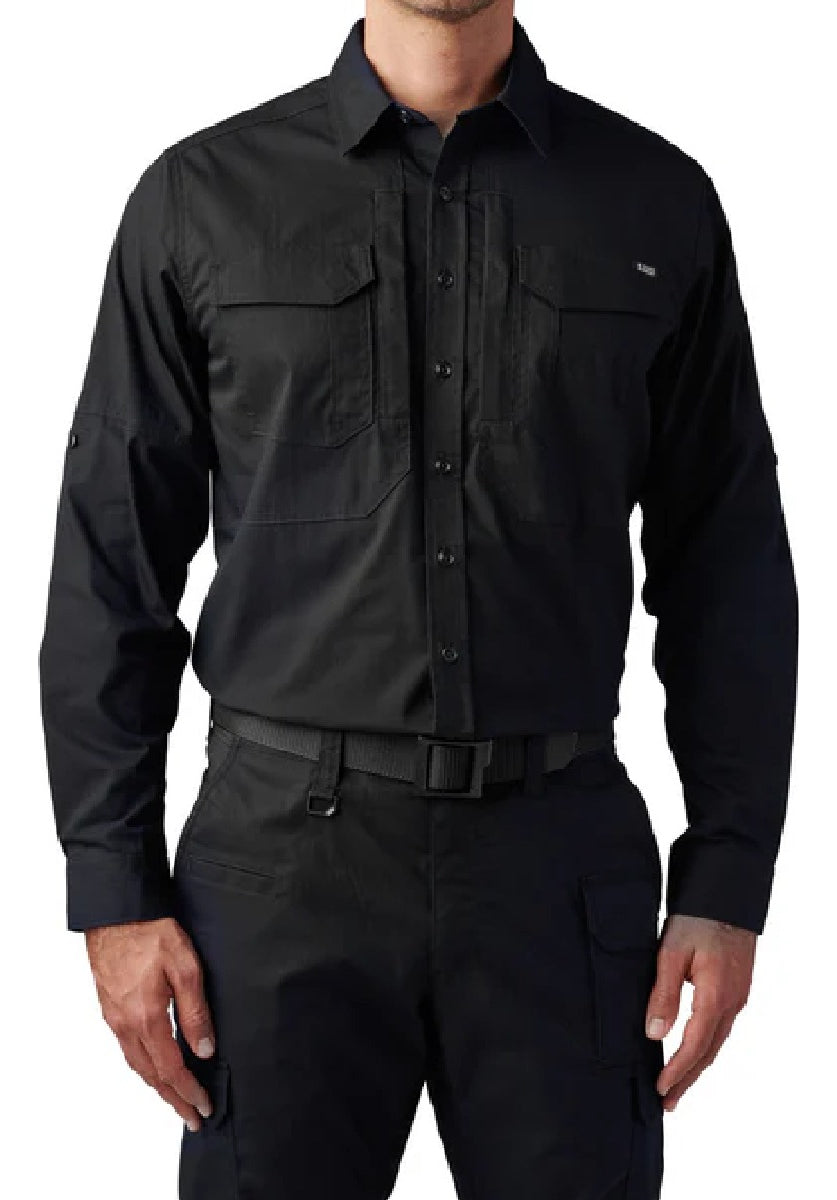 Camisa Abr Pro Manga Larga Color Negro Marca 5.11 Tactical