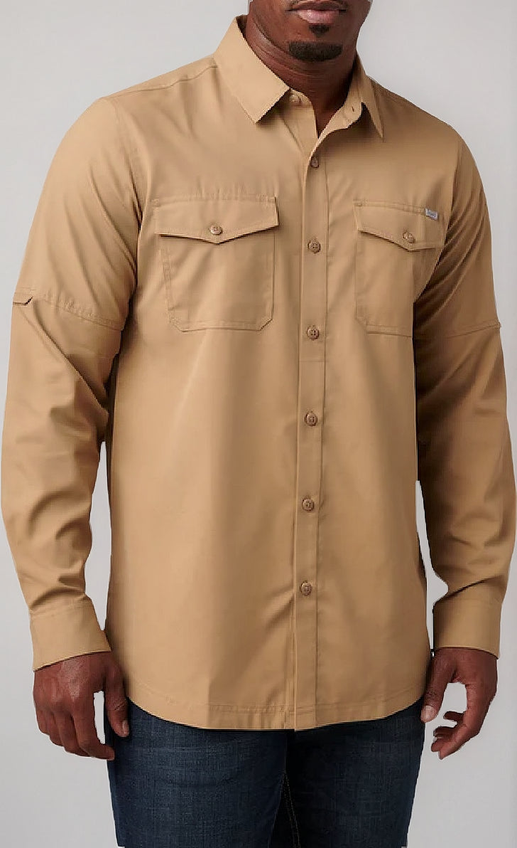 Camisa Marksman Manga Larga Coyote Marca 5.11 Original