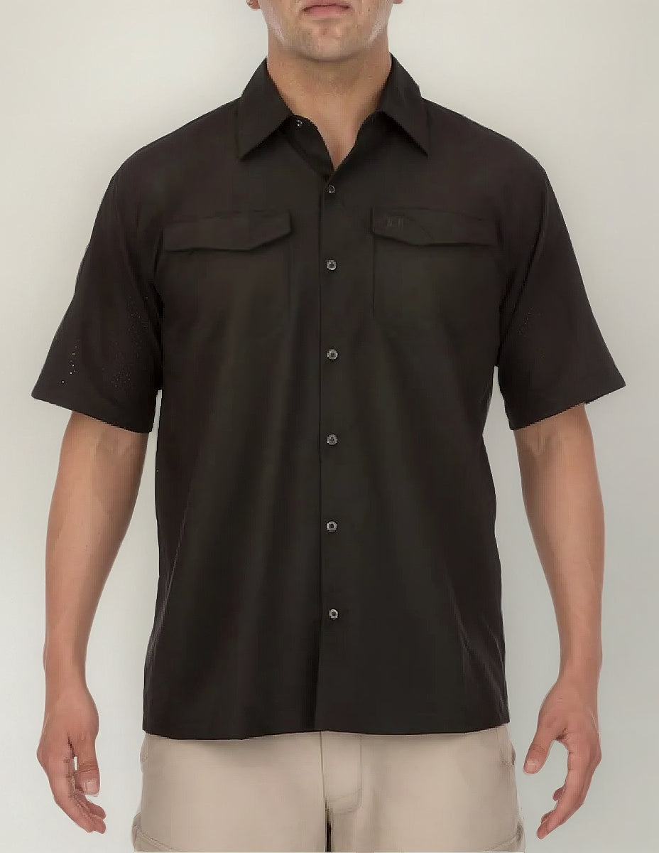 Camisa Flex Shirt 5.11 Tactical Negro Manga Corta Hombre