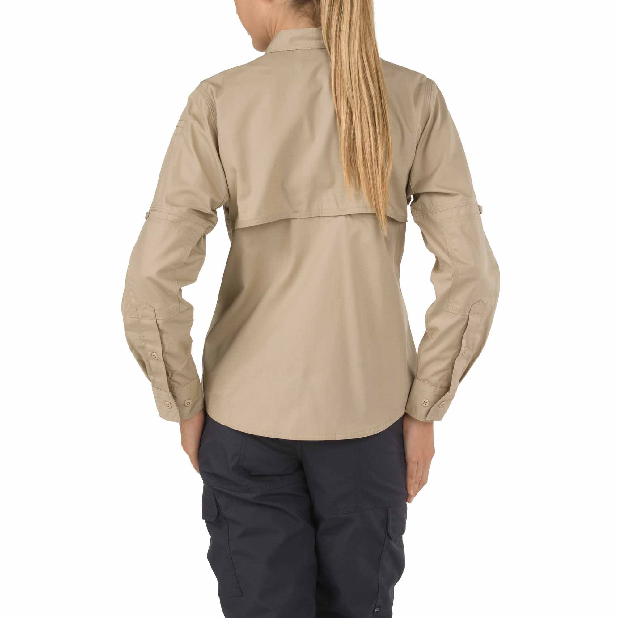 Camisa Blusa Dama Taclite Pro Khaki Manga Larga Marca 5.11