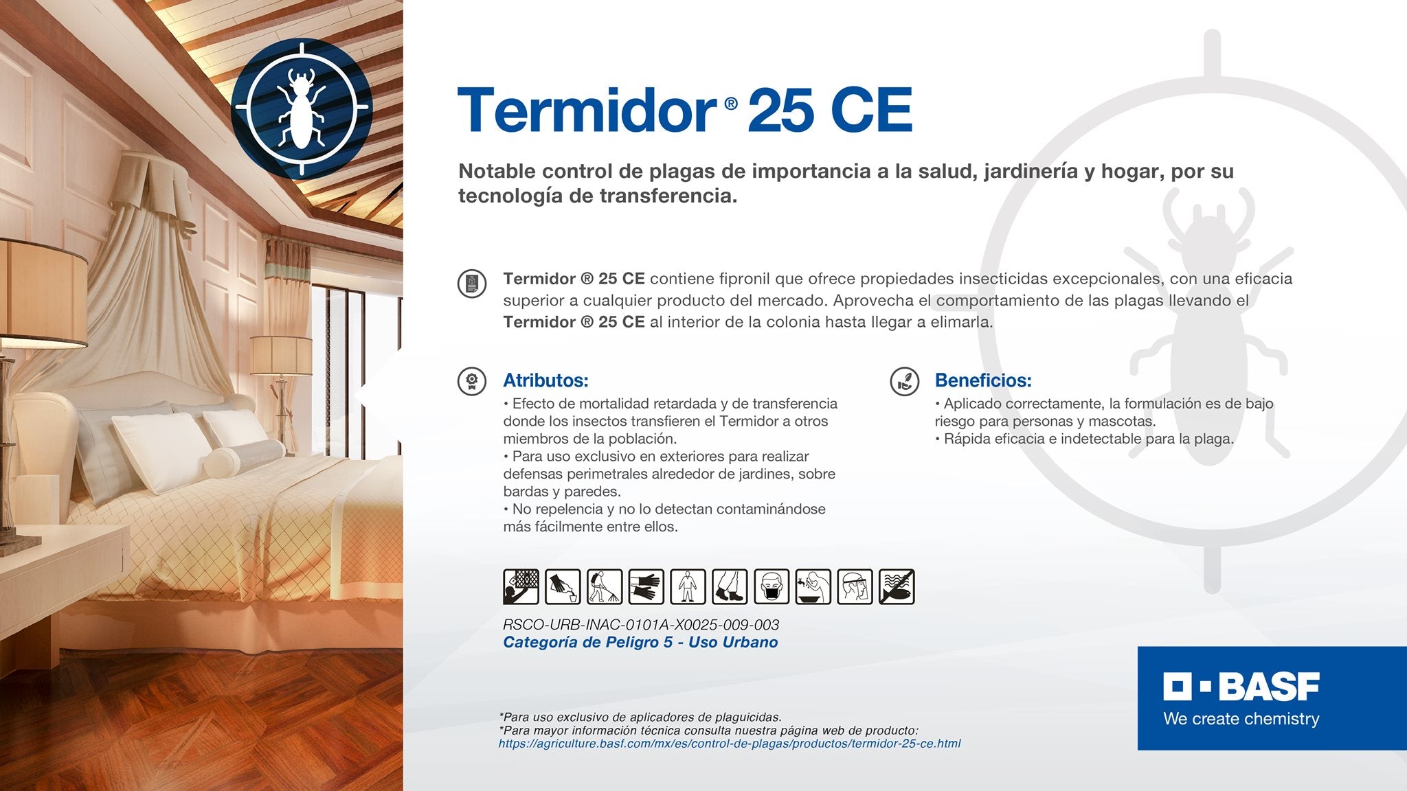Caja 10pzas Termidor 25 Ce Veneno Mata Cucarachas Termitas Hormigas Arañas