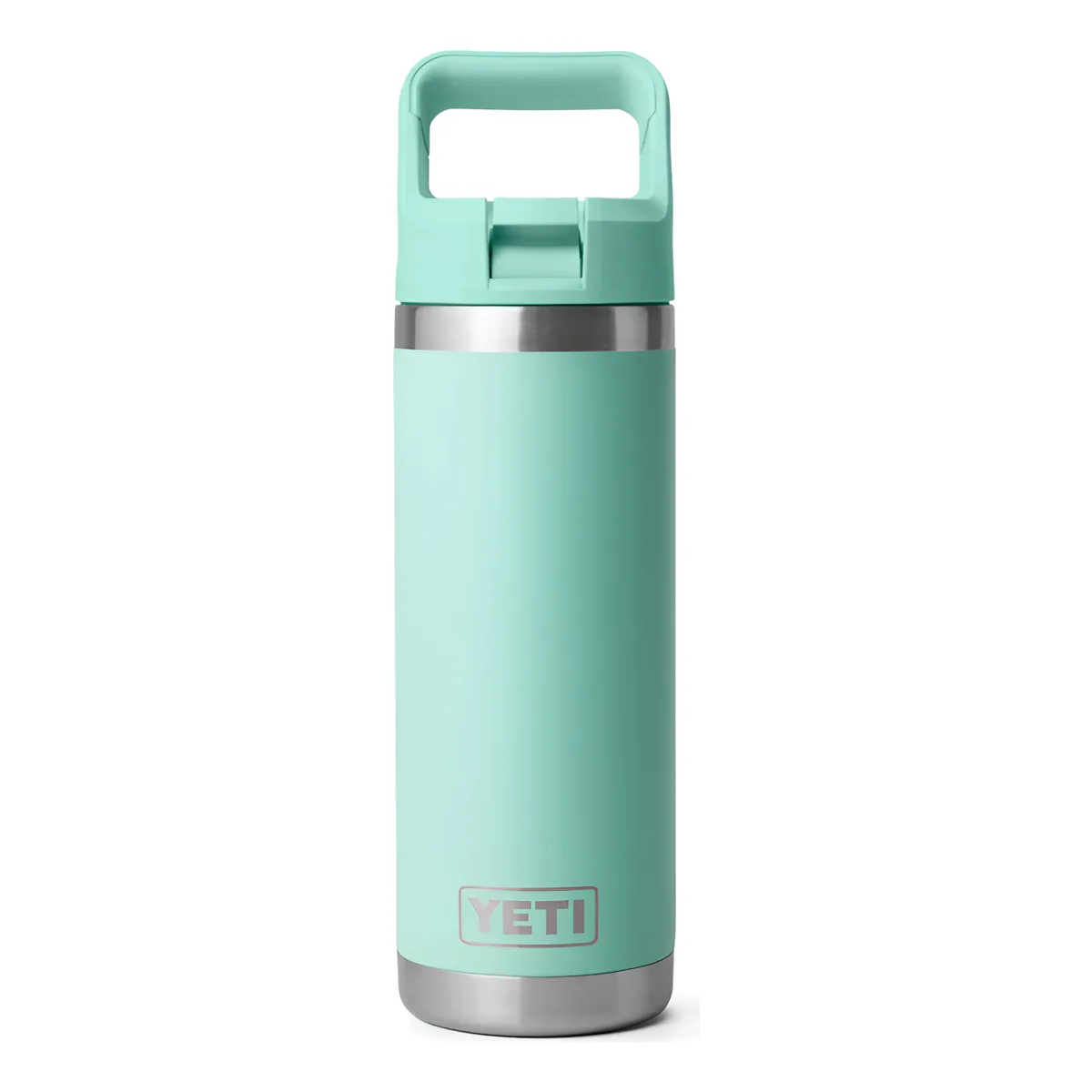 Termo Rambler 18oz Bottle Straw Cap Seafoam
