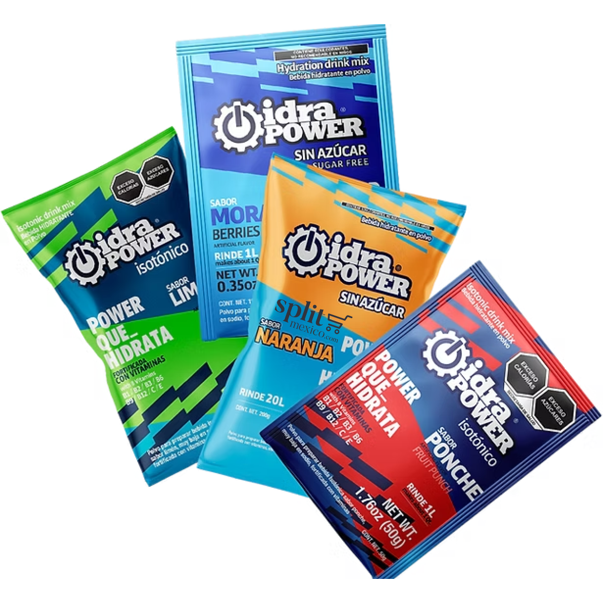 Idrapower Sin Azucar Sobre de 20g para 20 litros Vitaminado Sabores